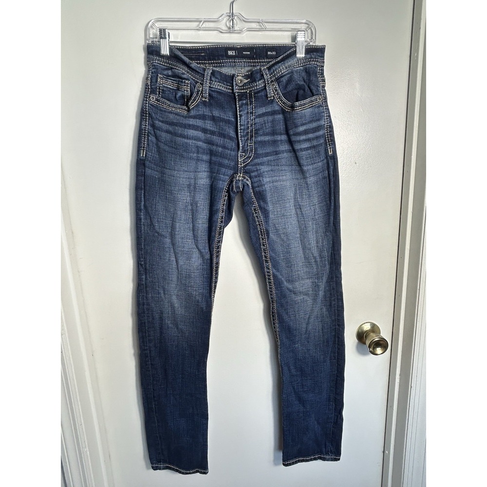 BKE Mason‎ Slim Straight Jeans 30x32 Distressed Tencel Stretch